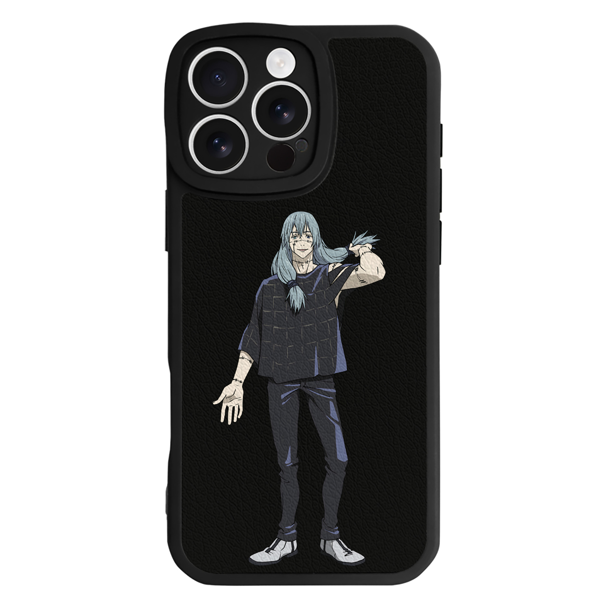 （画像用） 呪術廻戦 Jujutsu Kaisen 【iPhone 16シリーズ対応】シリコンスマホケース（レザー調） 材質：シリコン